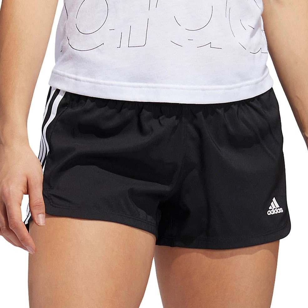Women’s Adidas Aeroready Pacer 3-Stripes Woven Quarter Shorts Size Medium